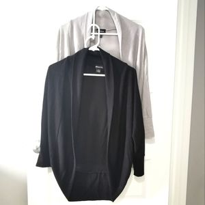 Cardigan, bundle of 2, Seductions brand, color black & gray.
